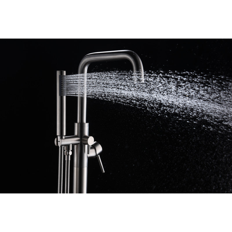 Moray Series 2-Handle Freestanding Tub Faucet with Hand Shower