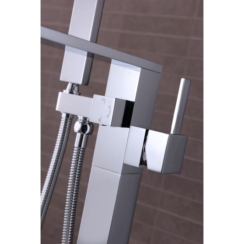 Angel 2-Handle Claw Foot Tub Faucet with Hand Shower