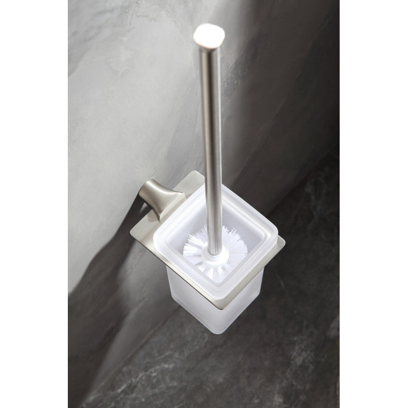 Essence Series Toilet Brush Holder in Brushed Nickel