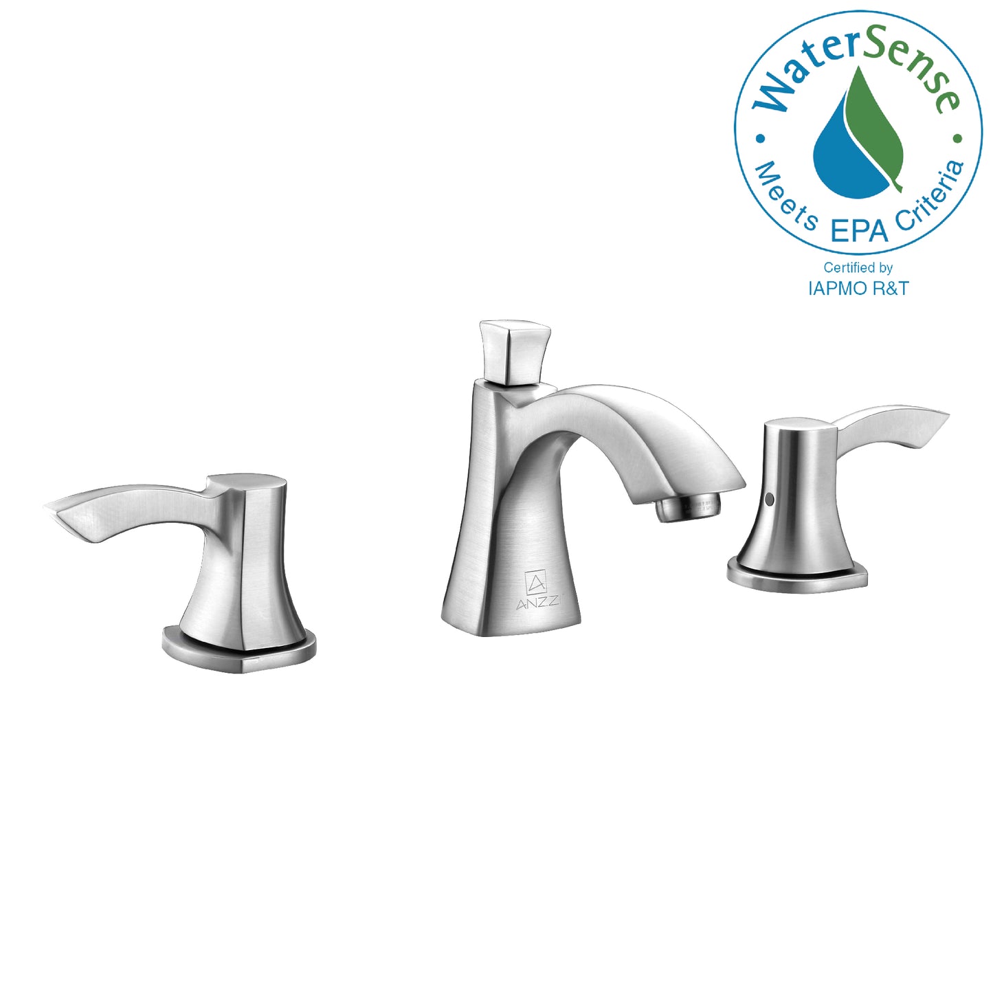 L-AZ015BN - Sonata Series 8 in. Widespread 2-Handle Mid-Arc Bathroom Faucet in Brushed Nickel