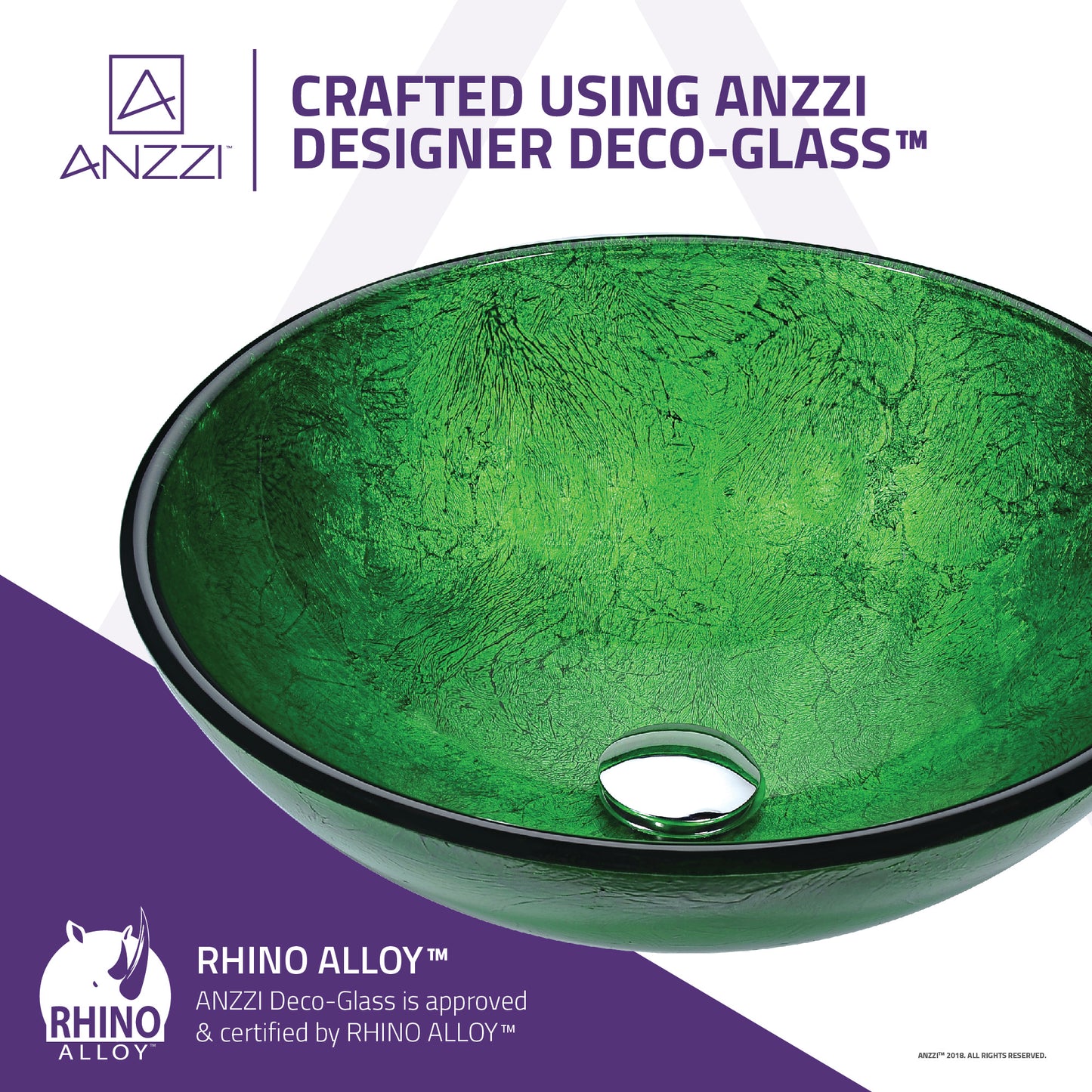 Gardena Series Deco-Glass Vessel Sink