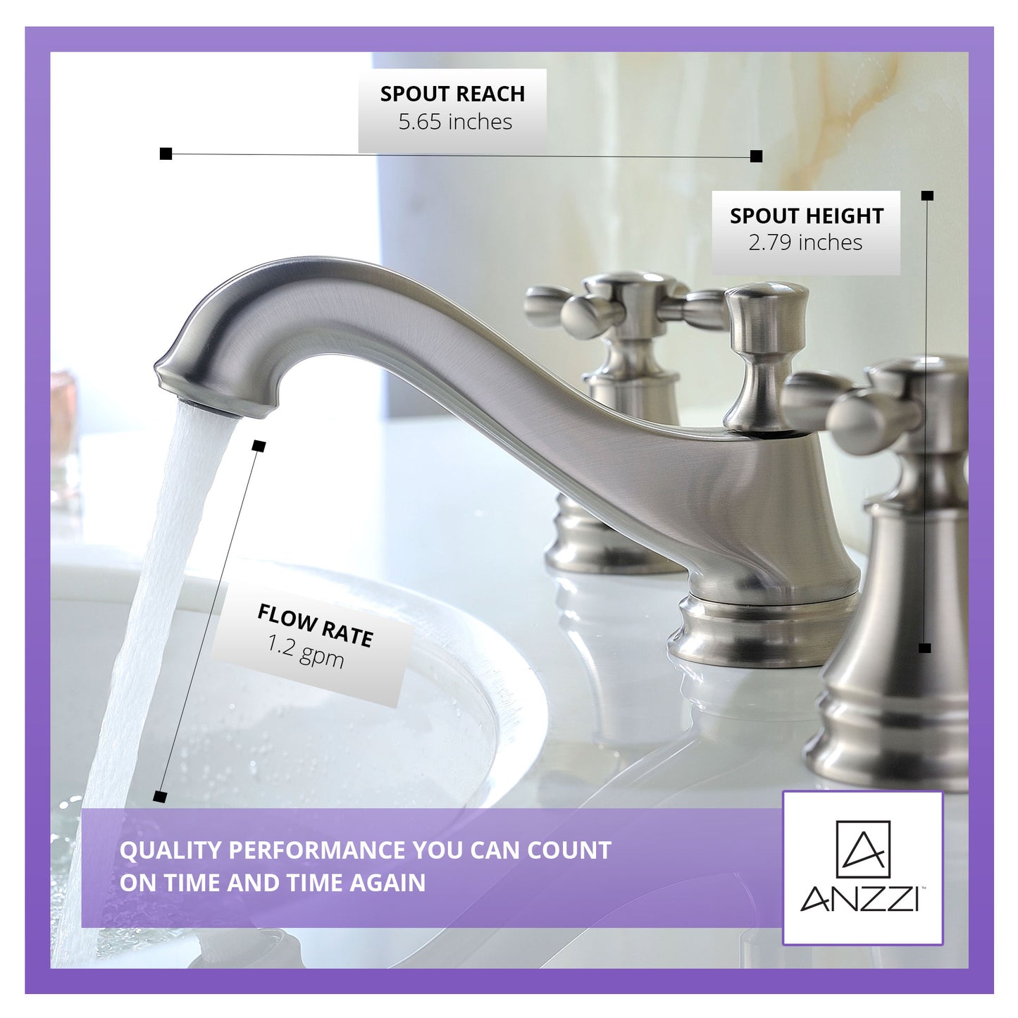 Melody Series 8 in. Widespread 2-Handle Mid-Arc Bathroom Faucet