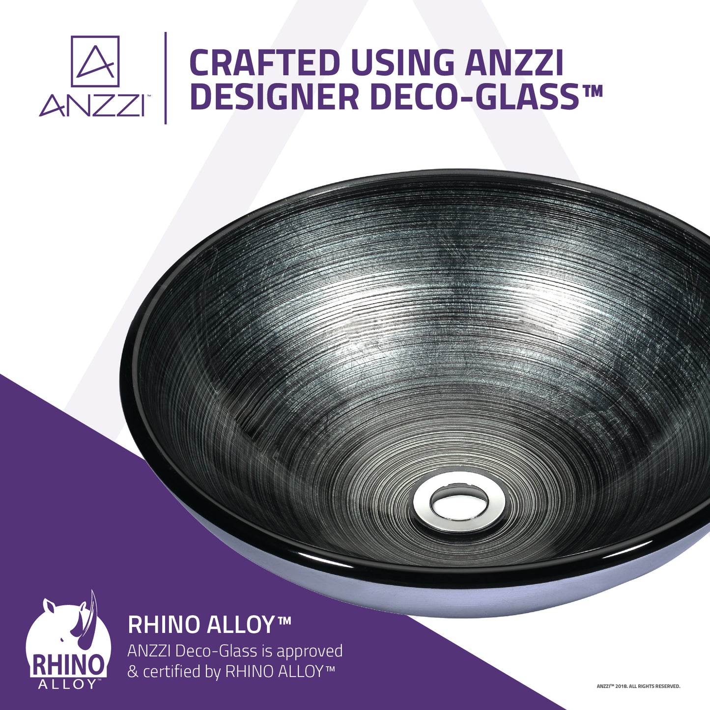 Tara Series Deco-Glass Vessel Sink