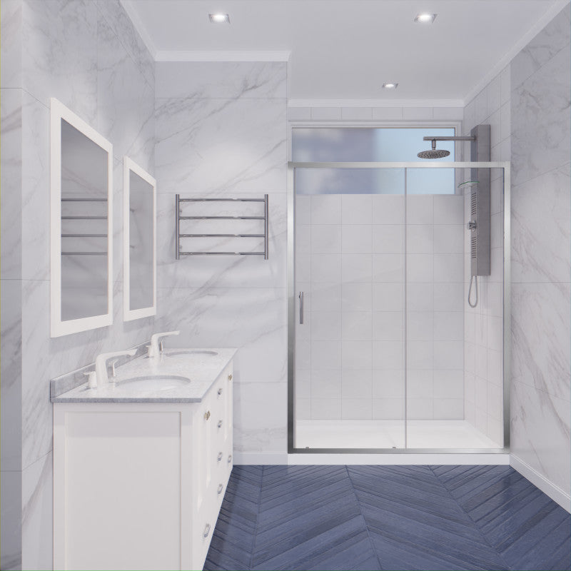 Halberd 48 in. x 72 in. Framed Shower Door with TSUNAMI GUARD