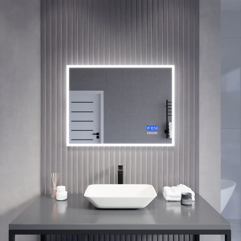 BA-LMDFX012AL - 24-in. x 31-in. LED Front/Back Light Magnifying Bathroom Mirror w/Defogger