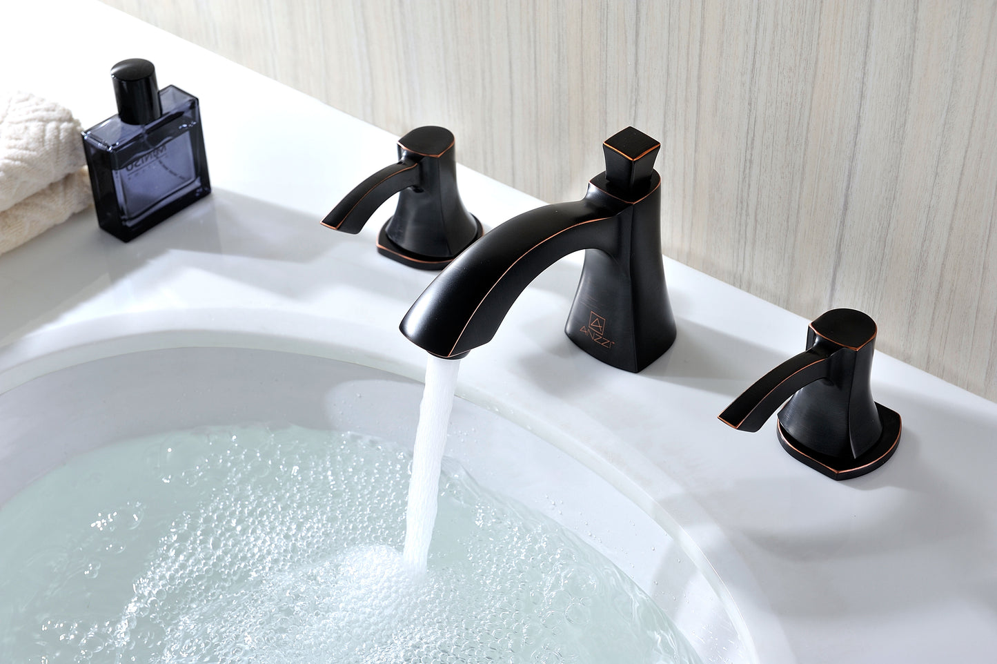 Sonata Series 8 in. Widespread 2-Handle Mid-Arc Bathroom Faucet