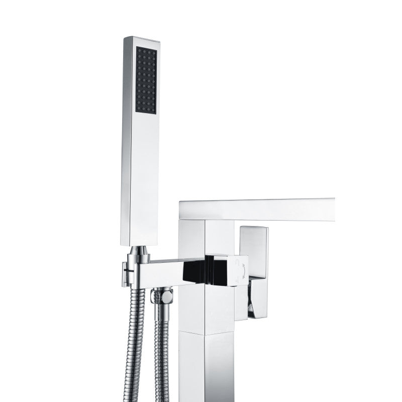 Khone 2-Handle Claw Foot Tub Faucet with Hand Shower