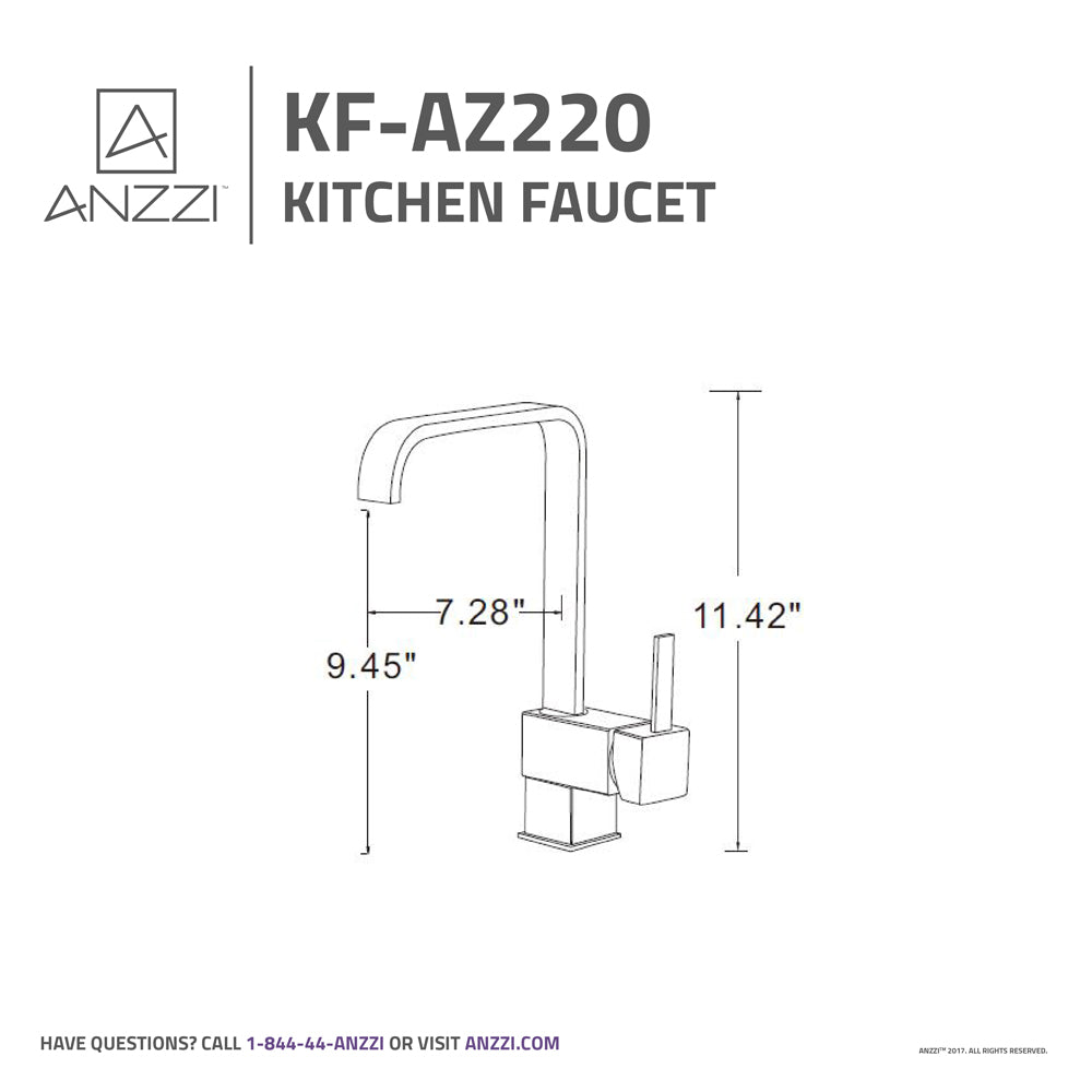 Sabre Single-Handle Standard Kitchen Faucet