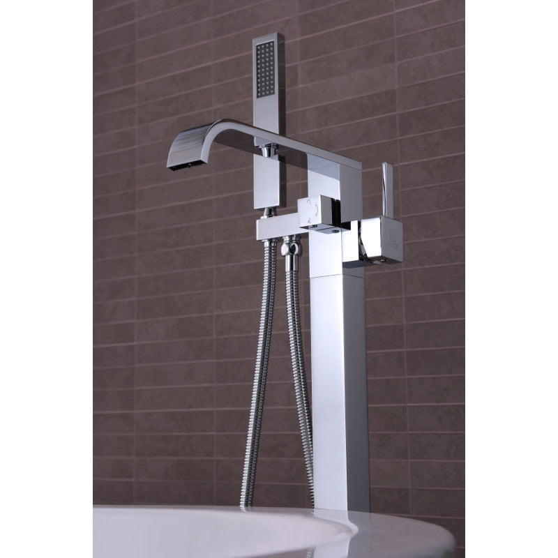 Angel 2-Handle Claw Foot Tub Faucet with Hand Shower