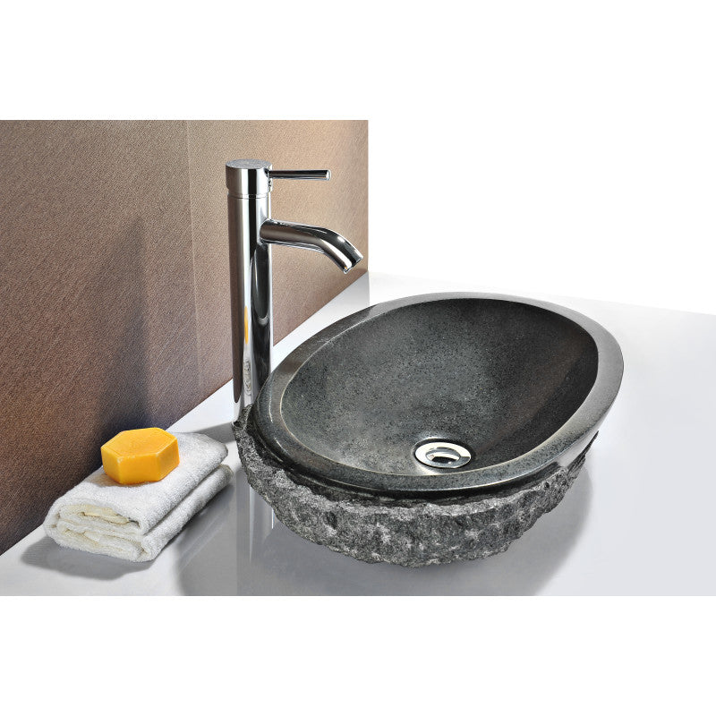 Dragons Peak Vessel Sink in Mandy Black