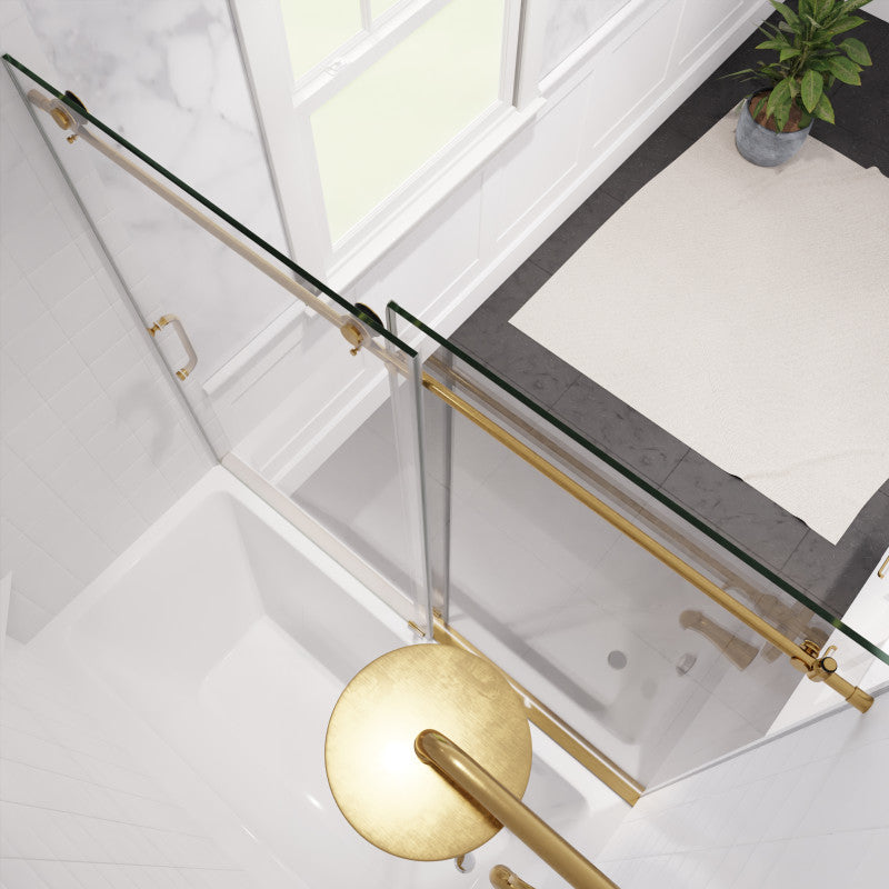 Raymore Series 60 in. x 62 in. Frameless Sliding Tub Door