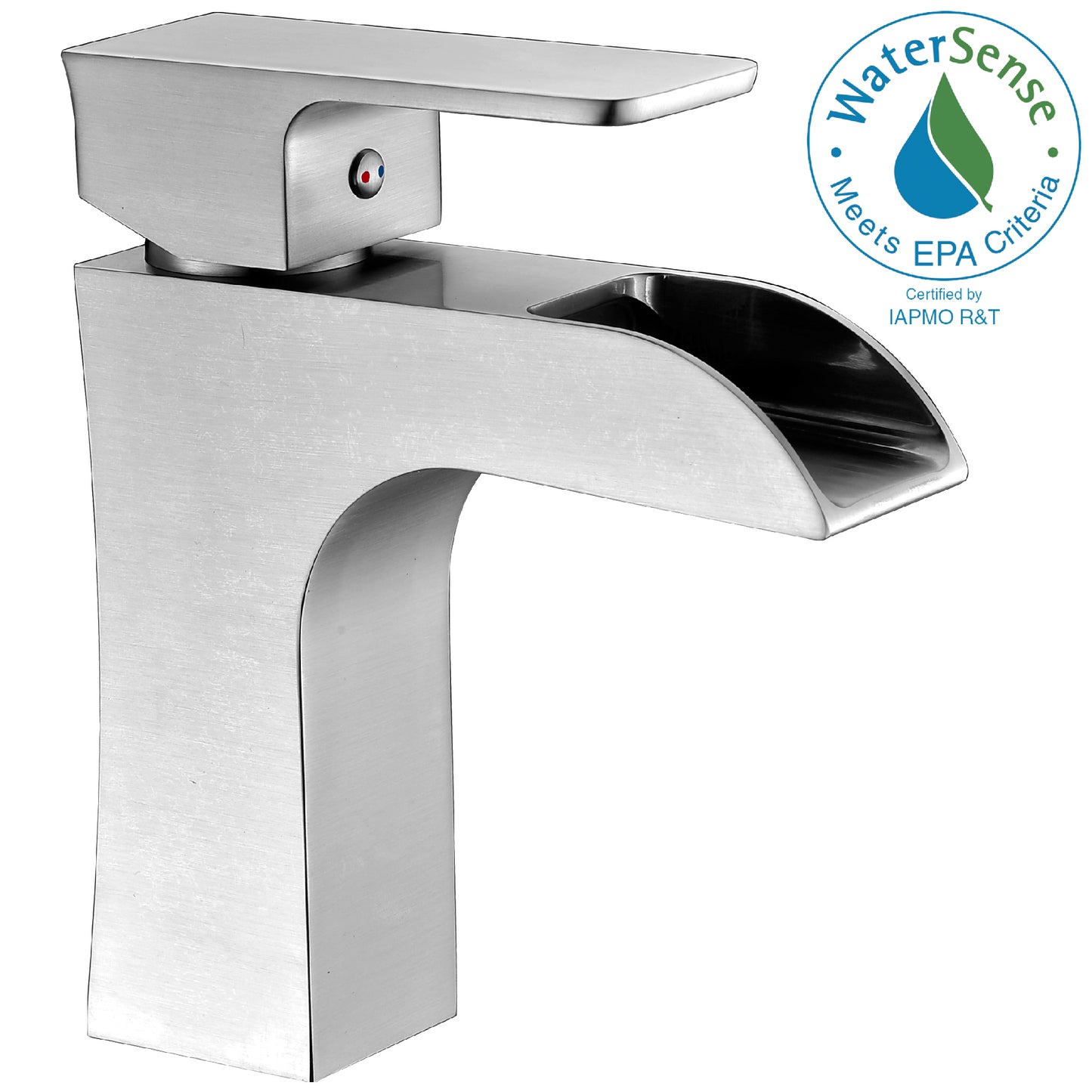 L-AZ019BN - Forza Series Single Hole Single-Handle Low-Arc Bathroom Faucet in Brushed Nickel