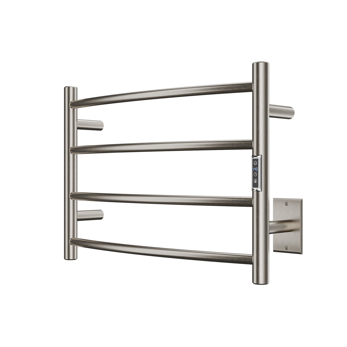 Glow 4-Bar Stainless Steel Wall Mounted Towel Warmer