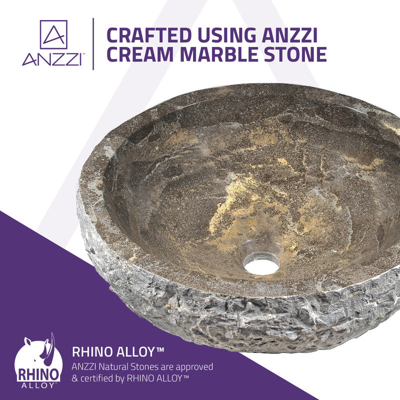 Dusk Vessel Sink in Blue Stone