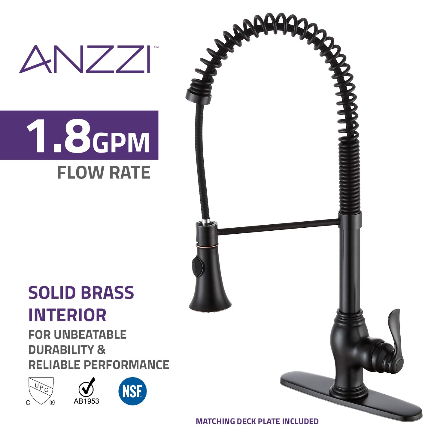 Bastion Single Handle Standard Kitchen Faucet