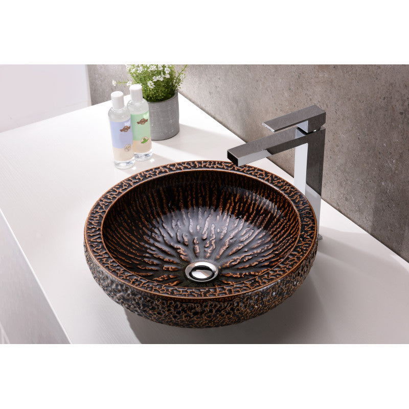 Regalia Series Vessel Sink in Speckled Umber