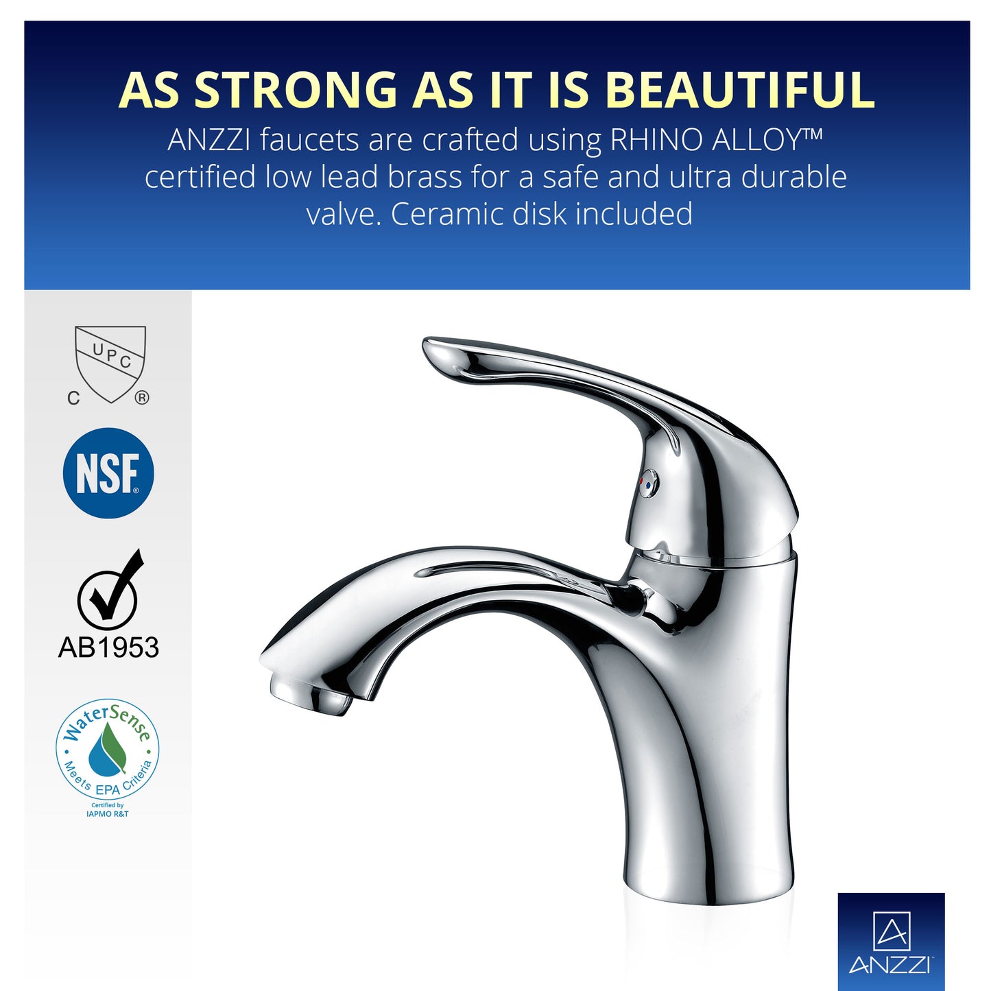 Clavier Series Single Hole Single-Handle Mid-Arc Bathroom Faucet