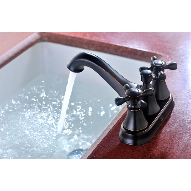 Major Series 4 in. Centerset 2-Handle Mid-Arc Bathroom Faucet