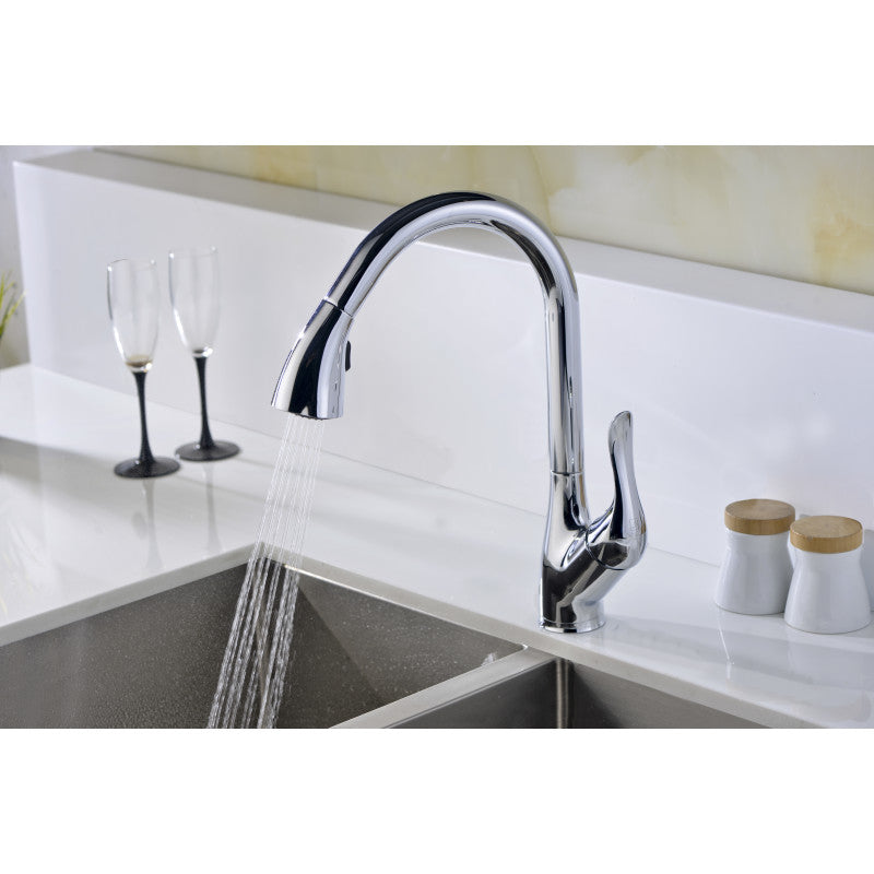 Accent Series Single-Handle Pull-Down Sprayer Kitchen Faucet
