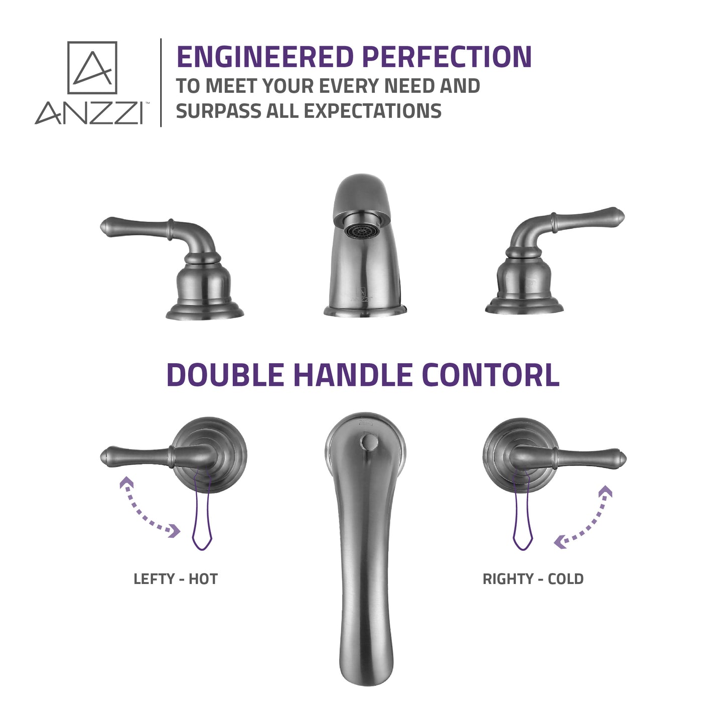 Prince 8 in. Widespread 2-Handle Bathroom Faucet