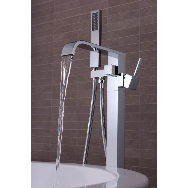 Angel 2-Handle Claw Foot Tub Faucet with Hand Shower