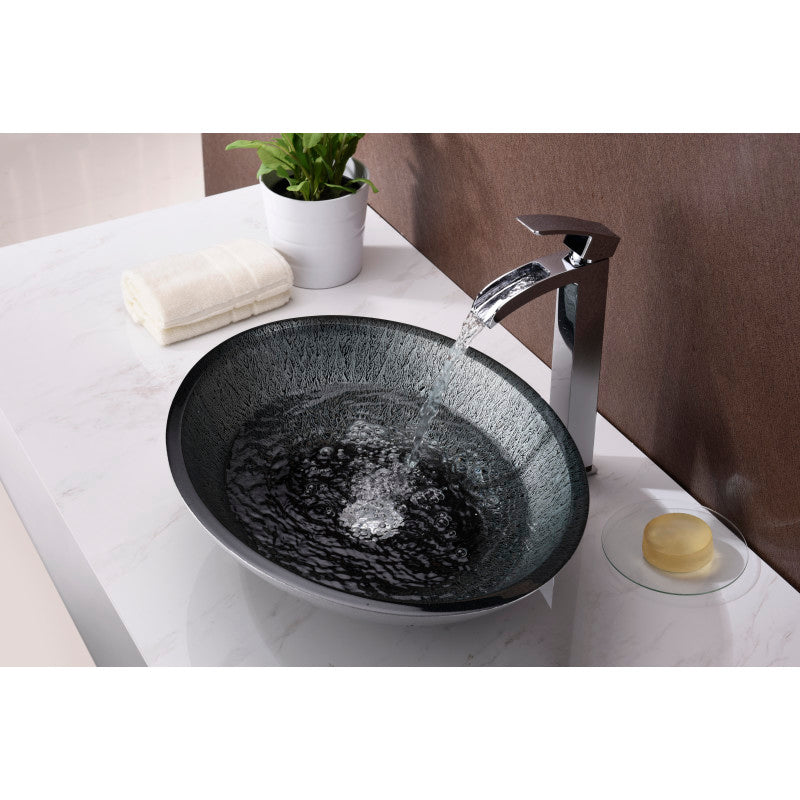 Onyx Series Vessel Sink in Black