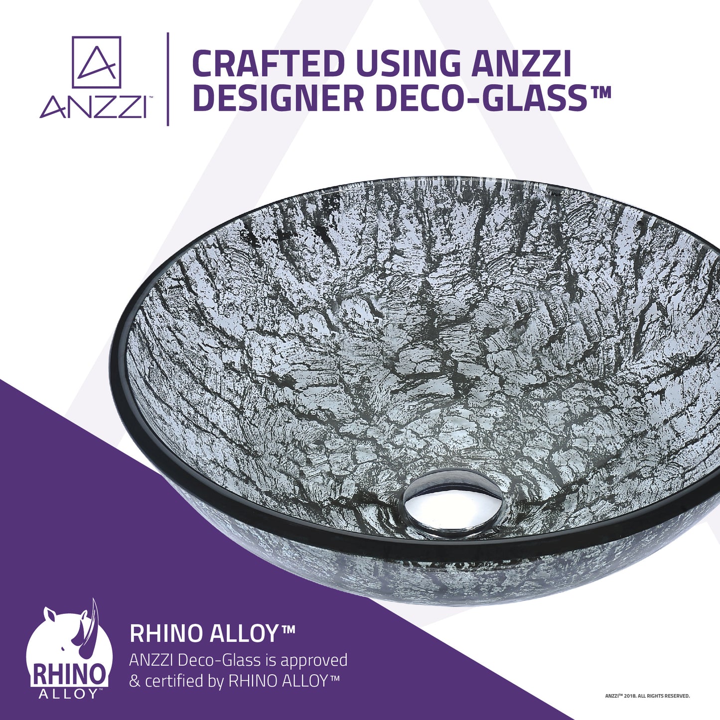 Gardena Series Deco-Glass Vessel Sink