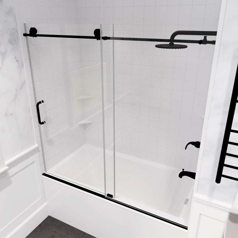 Raymore Series 60 in. x 62 in. Frameless Sliding Tub Door