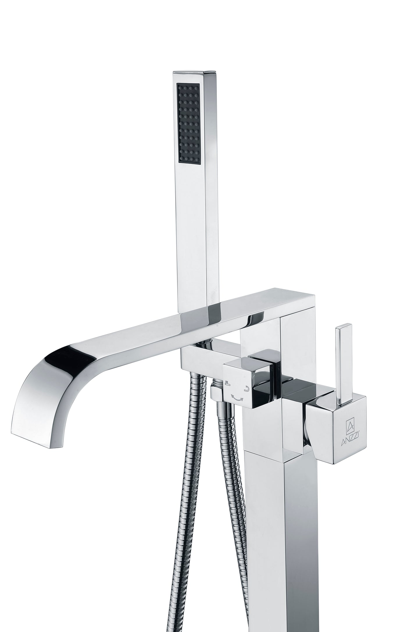 Angel 2-Handle Claw Foot Tub Faucet with Hand Shower