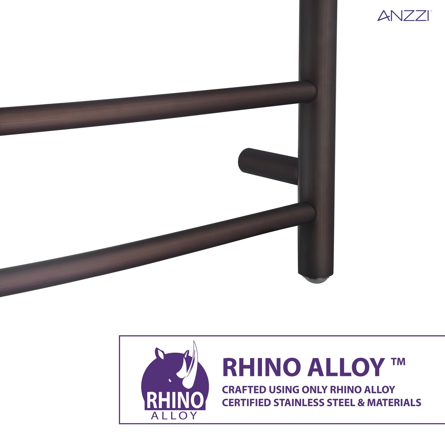 Glow 4-Bar Stainless Steel Wall Mounted Towel Warmer