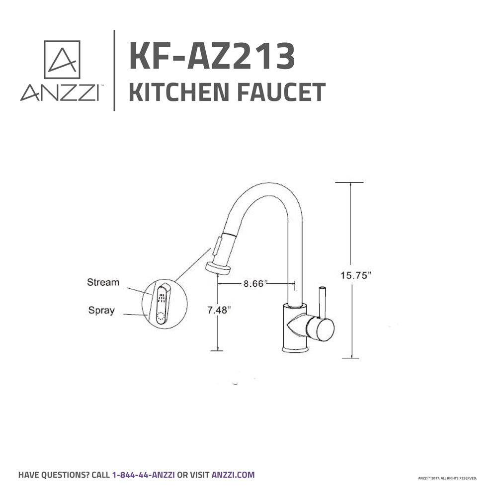 Tycho Single-Handle Pull-Out Sprayer Kitchen Faucet