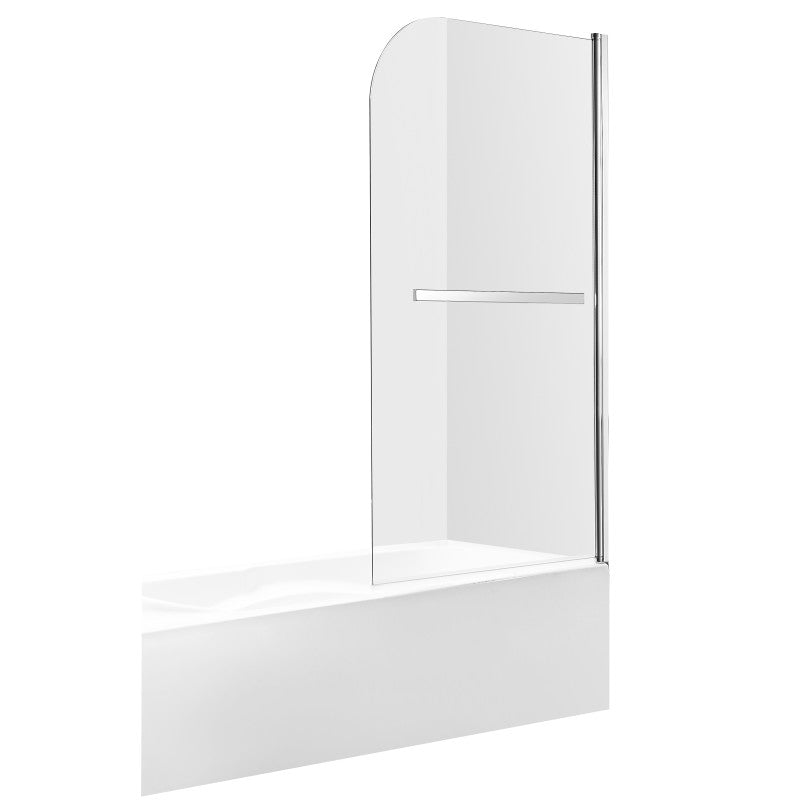 5 ft. Acrylic Rectangle Tub With 34 in. x 58 in. Frameless Tub Door