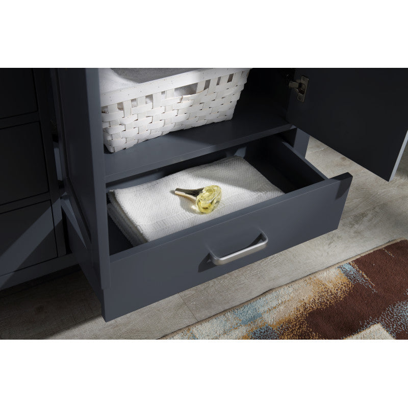 Chateau 72 in. W x 22 in. D Bathroom Vanity Set with Carrara Marble Top with White Sink