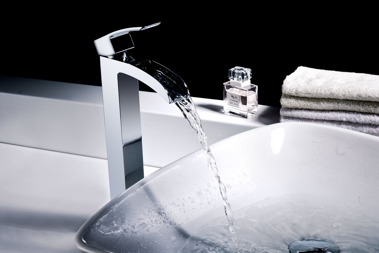 Key Series Single Hole Single-Handle Vessel Bathroom Faucet