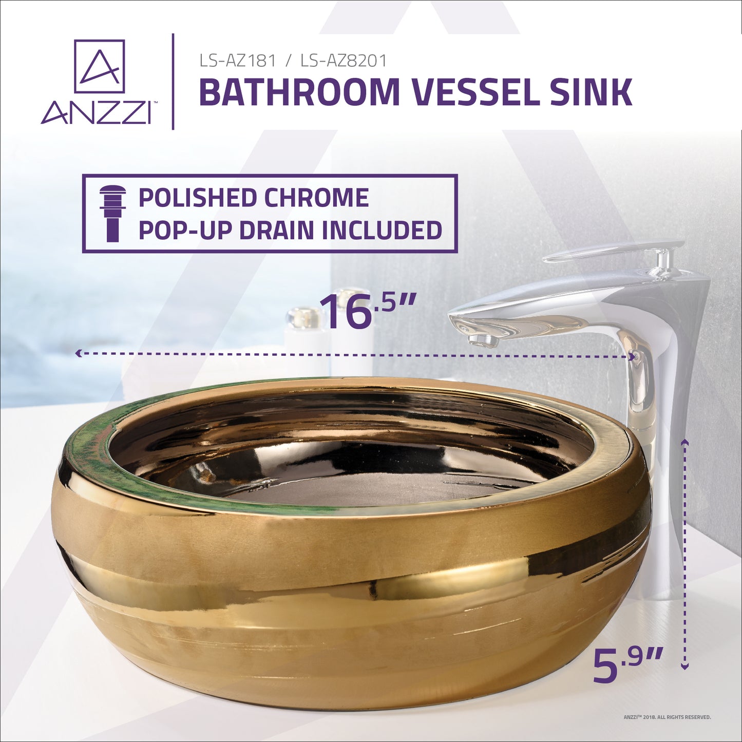 Levi Series Vessel Sink