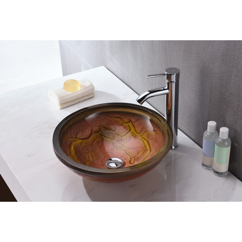 Alto Series Vessel Sink in Molten Gold