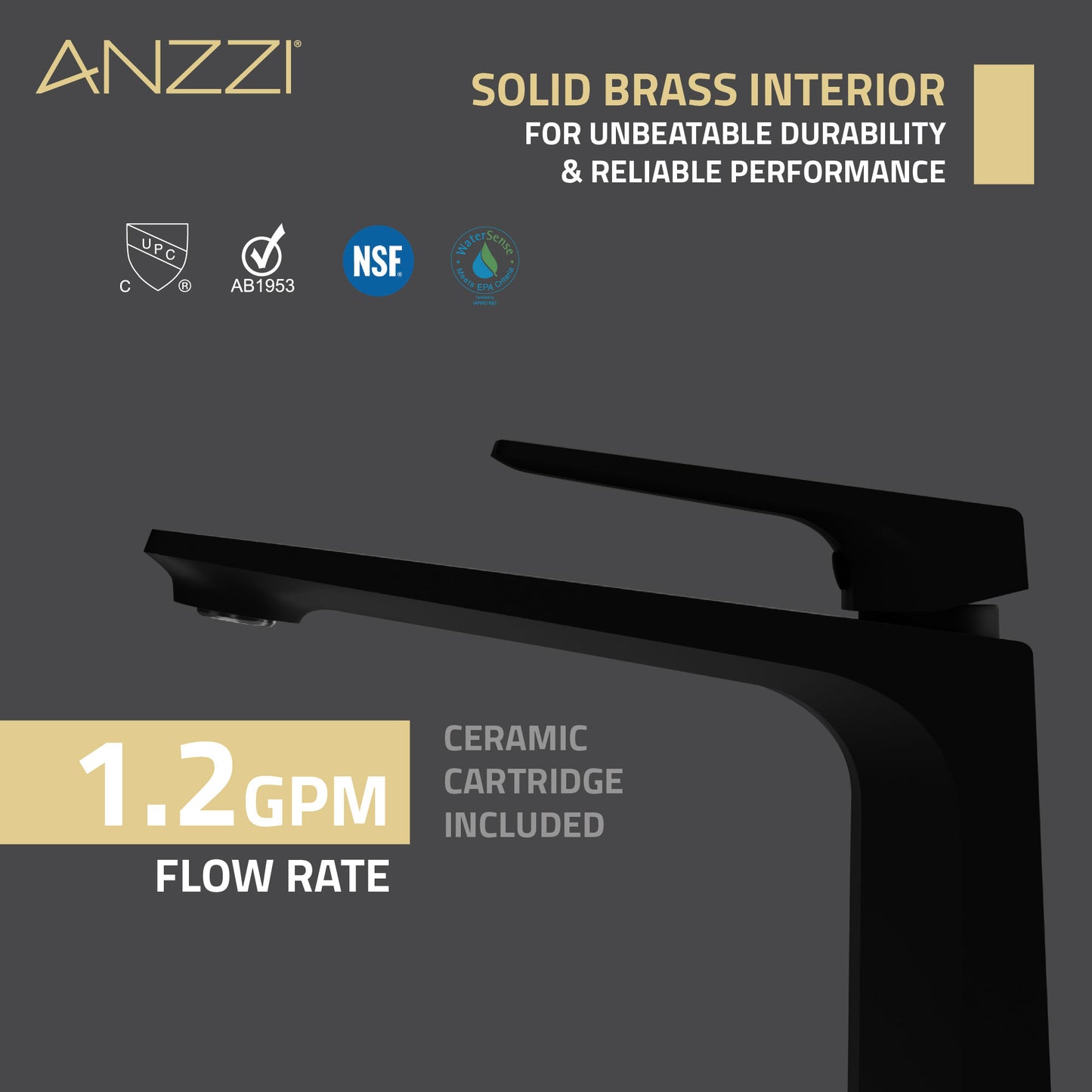 Single Handle Single Hole Bathroom Vessel Sink Faucet With Pop-up Drain