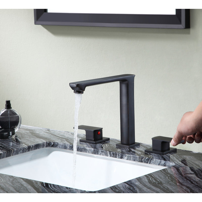 Alpine 8 in. Widespread 2-Handle Bathroom Faucet in Oil Rubbed Bronze