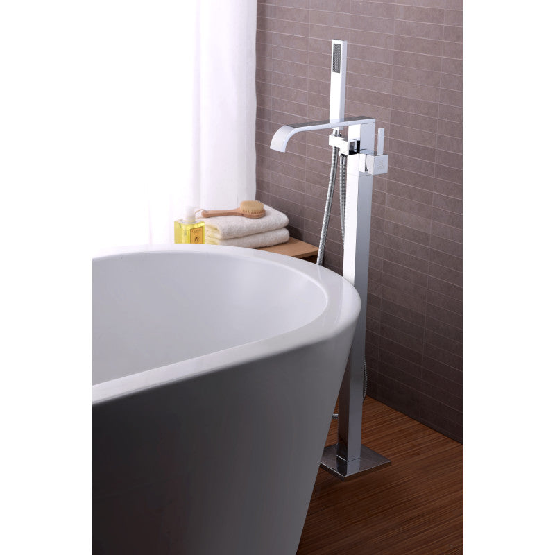 FS-AZ0044CH - Angel 2-Handle Claw Foot Tub Faucet with Hand Shower in Polished Chrome