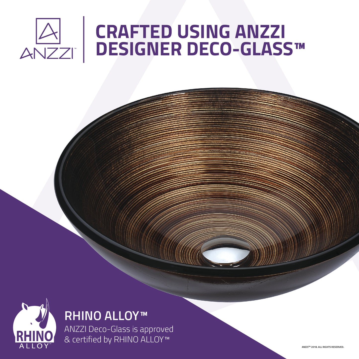 Gardena Series Deco-Glass Vessel Sink