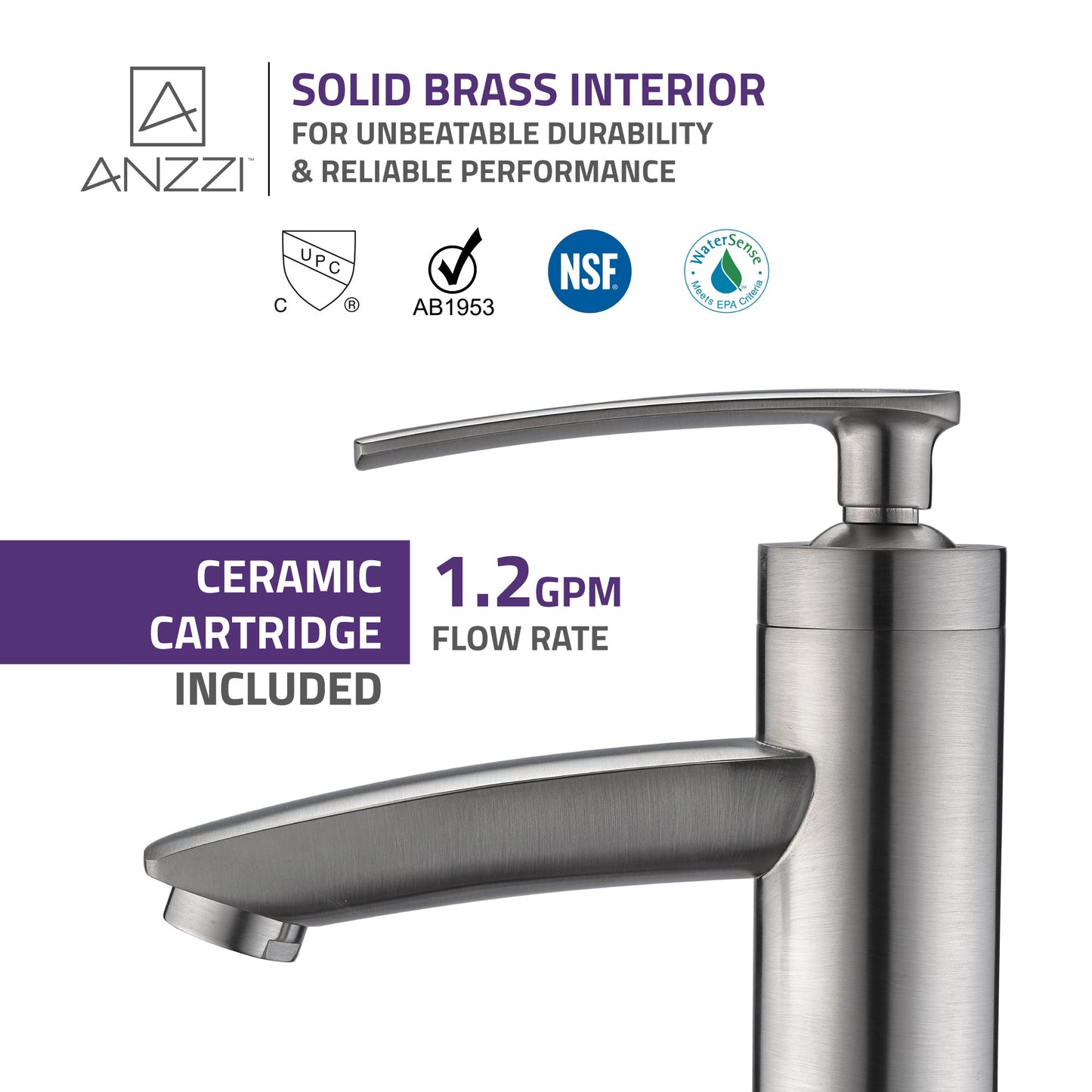 Fifth Single Hole Single-Handle Bathroom Faucet