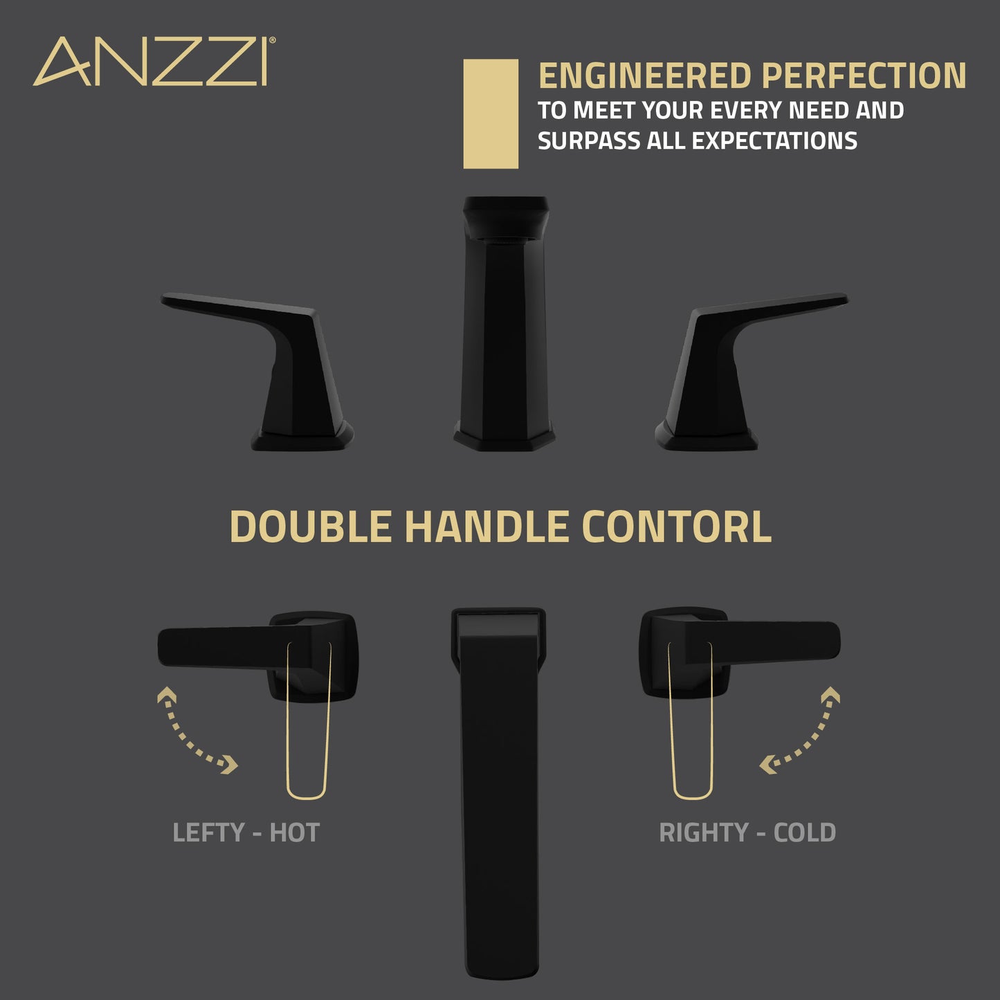 2-Handle 3-Hole 8 in. Widespread Bathroom Faucet With Pop-up Drain