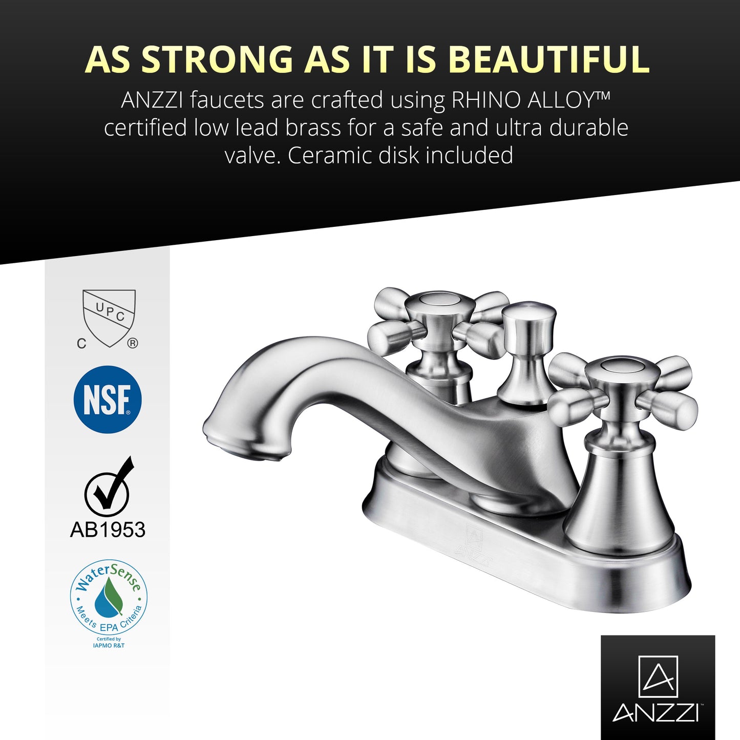 Major Series 4 in. Centerset 2-Handle Mid-Arc Bathroom Faucet