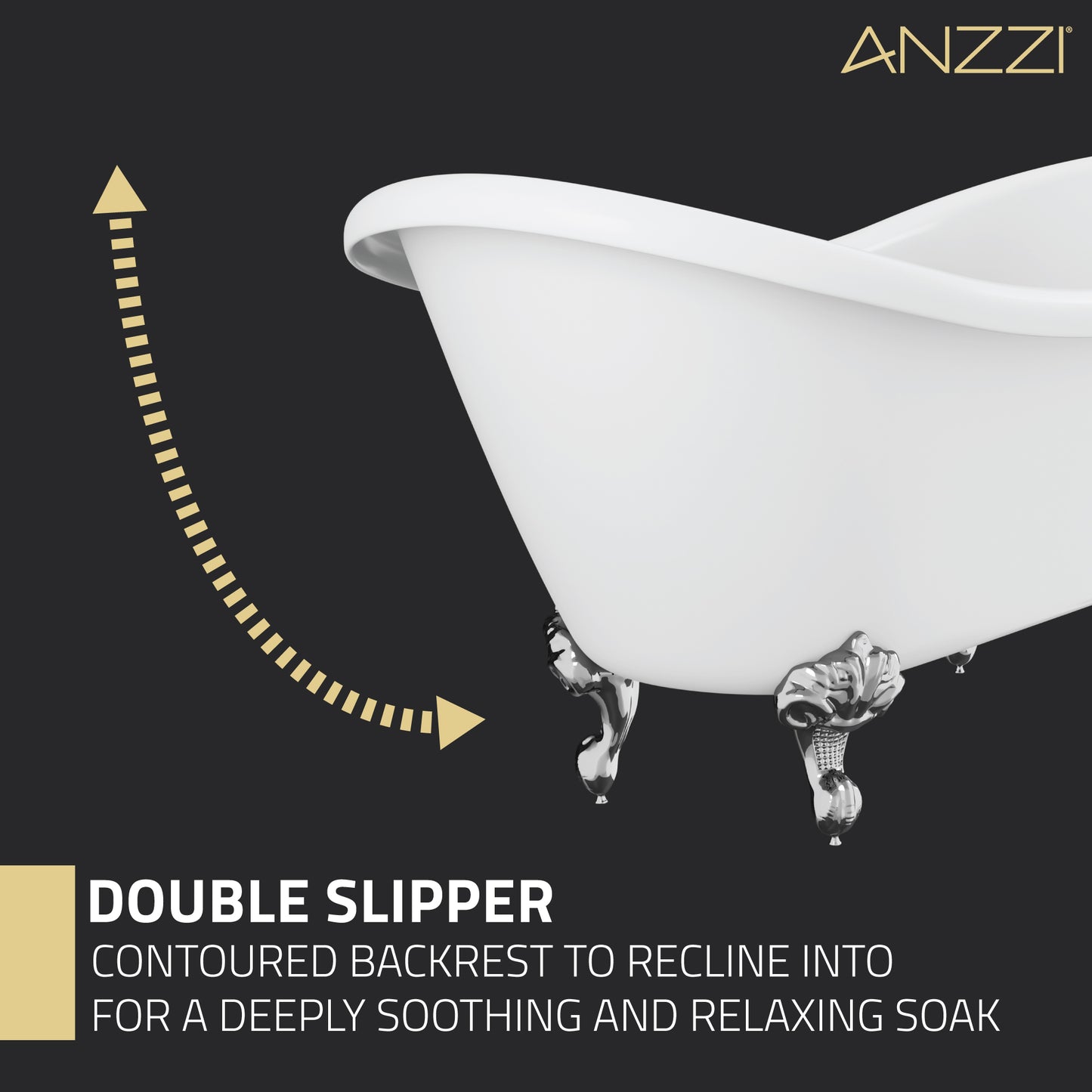 Falco Series 70 in. x 29 in. Soaking Freestanding Bathtub with Center Drain in Glossy White with Polished Chrome Feet