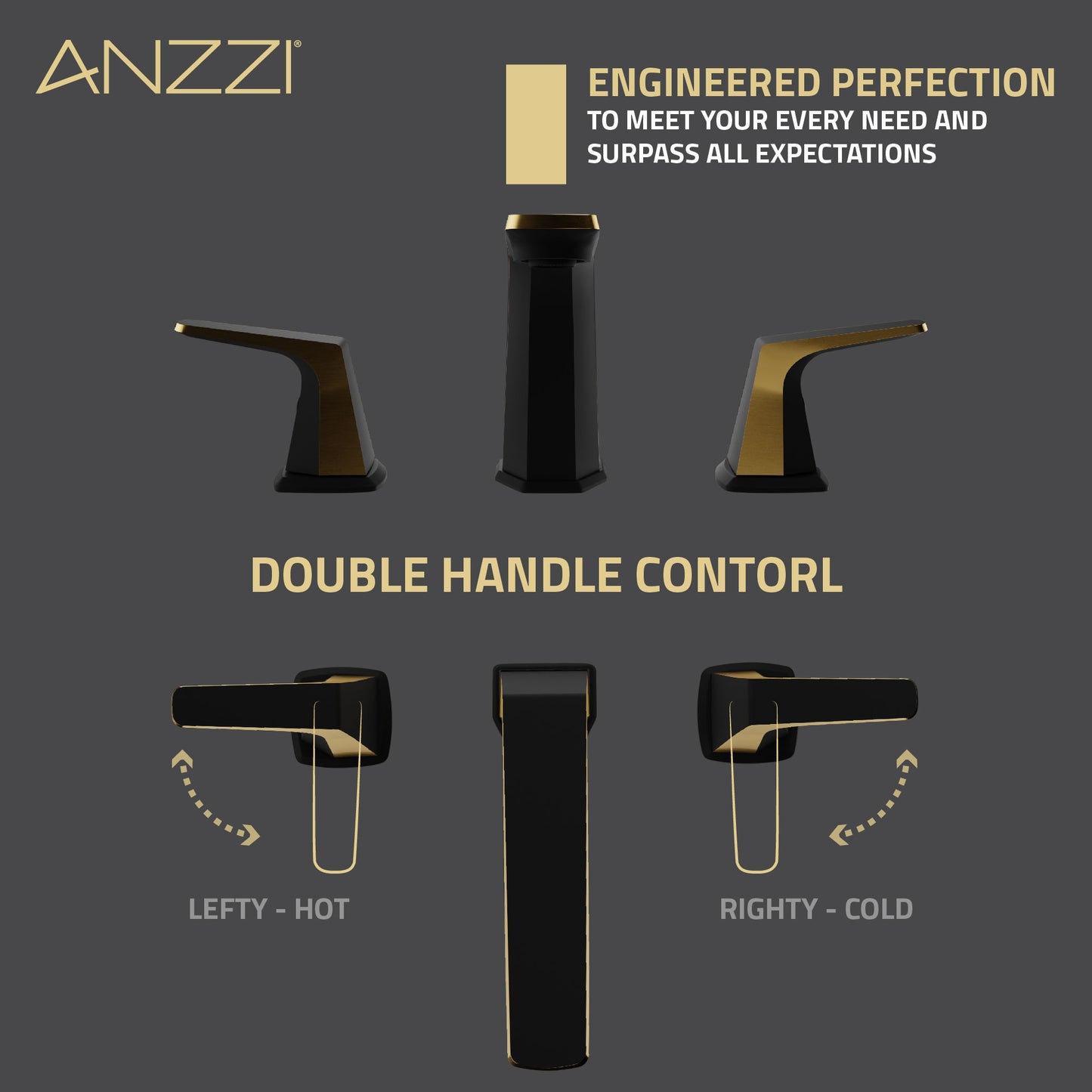 2-Handle 3-Hole 8 in. Widespread Bathroom Faucet With Pop-up Drain