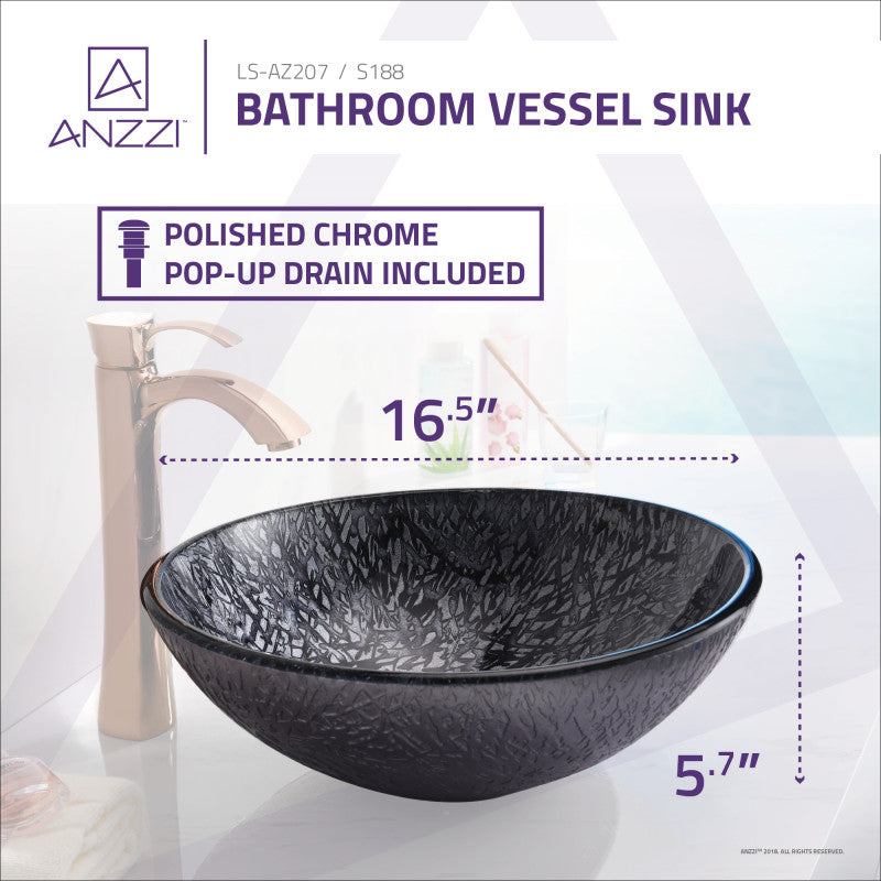 Jonas Series Vessel Sink in Arctic Sheer