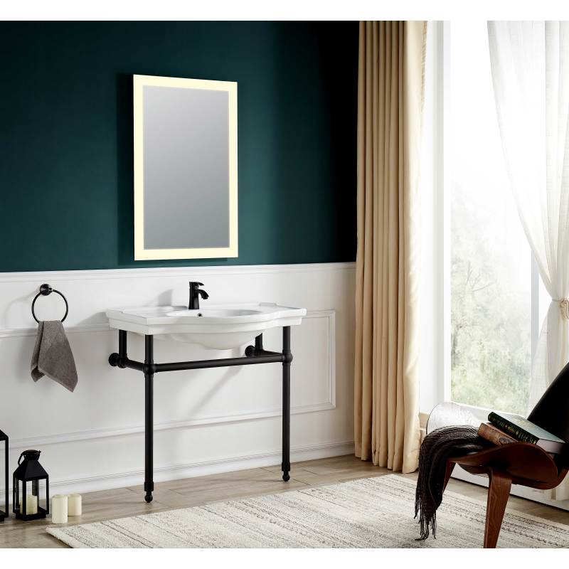 Viola 34.5 in. Console Sink with Ceramic Counter Top