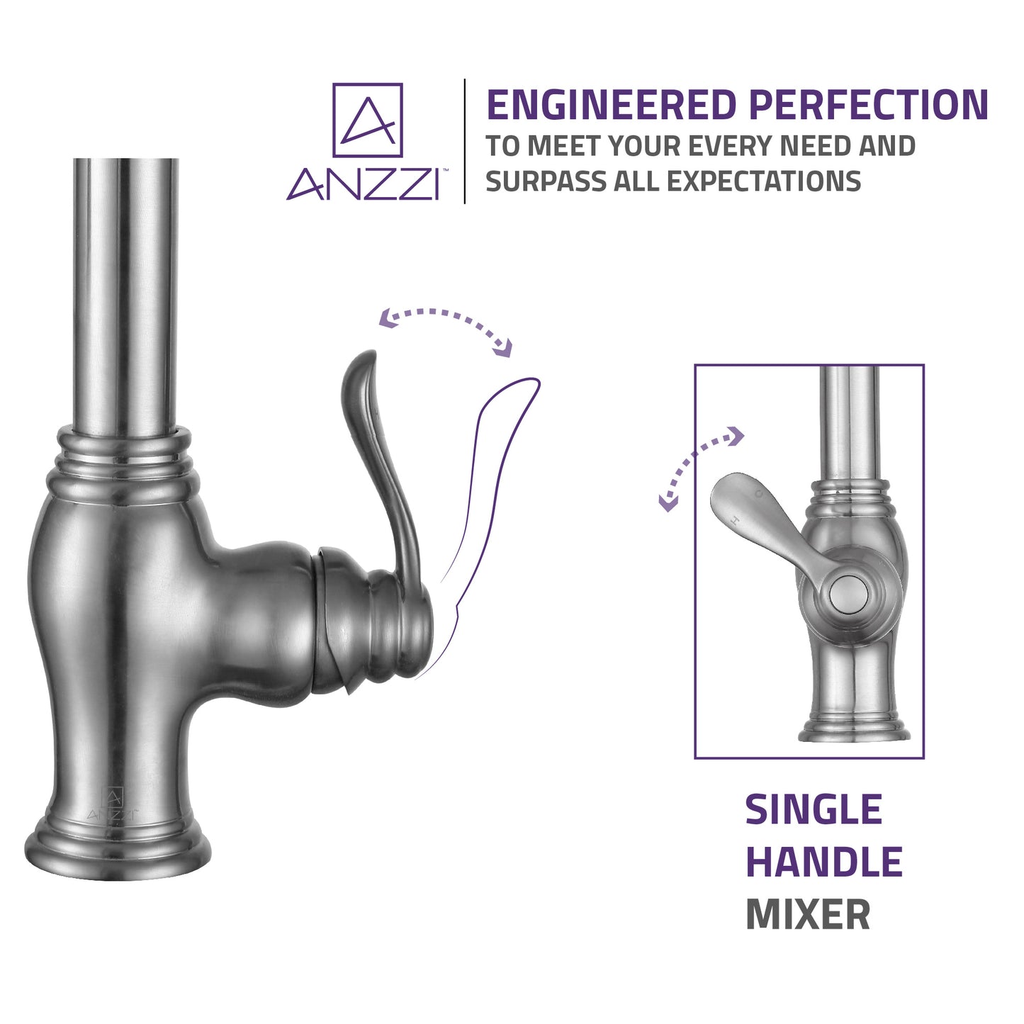 Bastion Single Handle Standard Kitchen Faucet