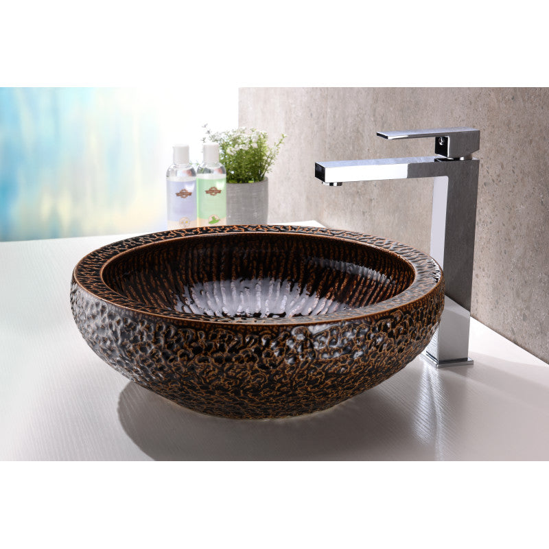Regalia Series Vessel Sink in Speckled Umber