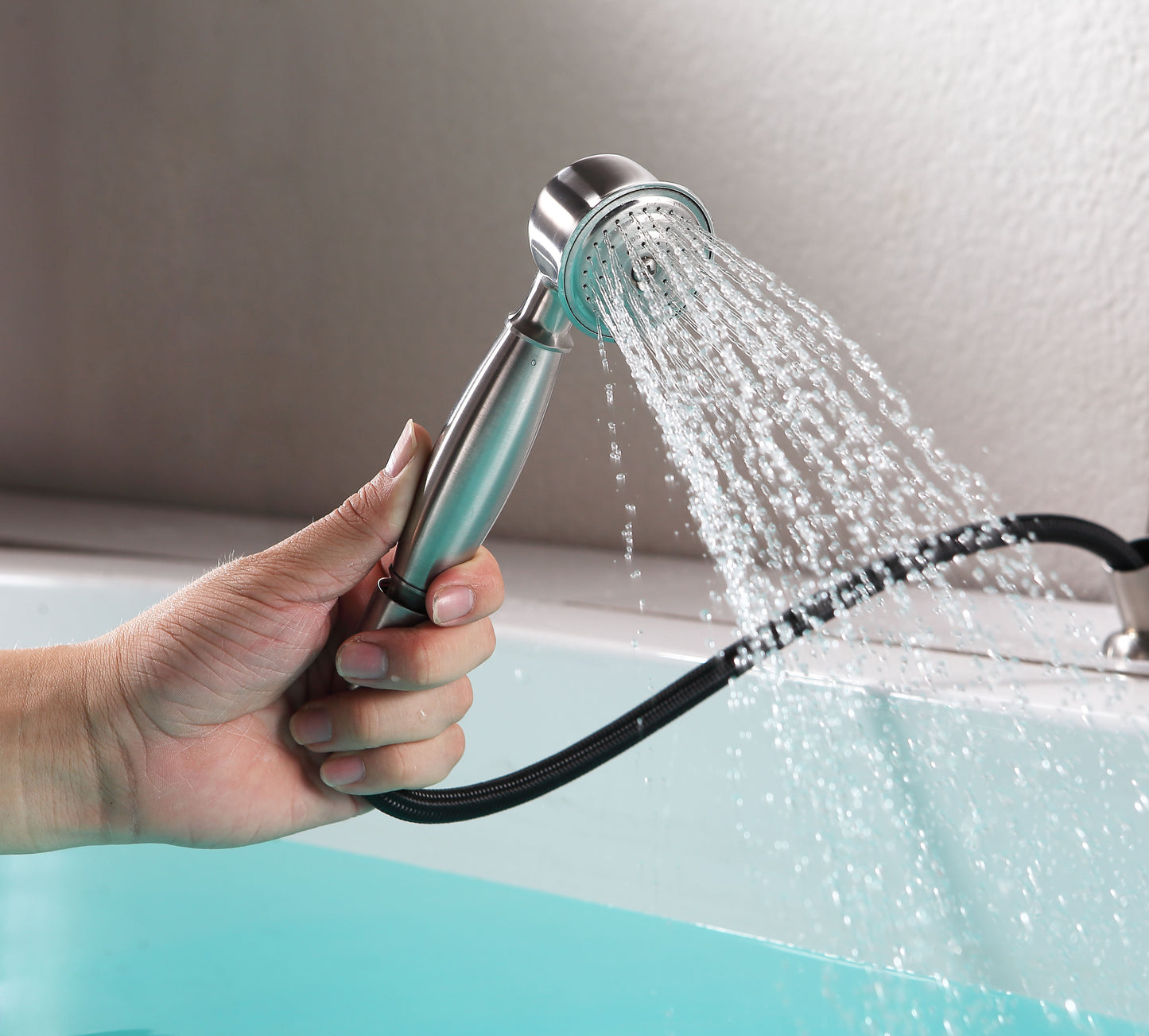 Patriarch 2-Handle Deck-Mount Roman Tub Faucet with Handheld Sprayer